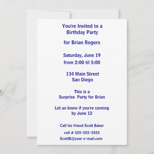 Graffiti Splotch Skateboard Party Einladung (Rückseite)