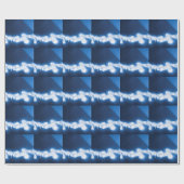 Graffiti-Spray auf blauem Metall Geschenkpapier (Flach)
