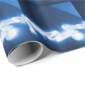 Graffiti-Spray auf blauem Metall Geschenkpapier (Rolleneckpunkt)