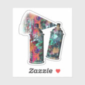 Graffiti Spray Cans Aufkleber (Blatt)