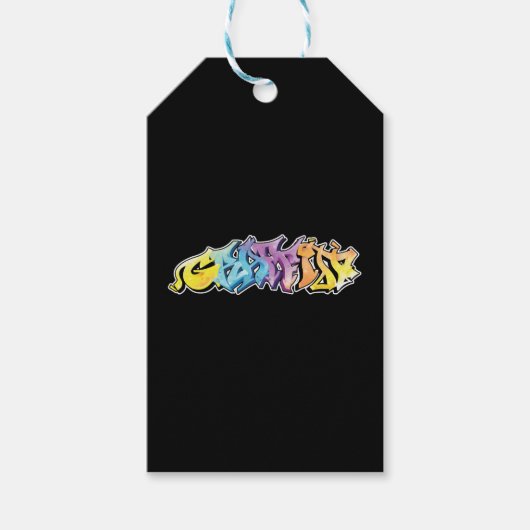 Graffiti Spray Malerei Maler Graffiti ist Kunst Geschenkanhänger (Vorderseite)