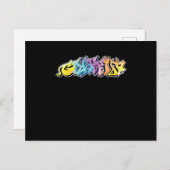Graffiti Spray Malerei Maler Graffiti ist Kunst Postkarte (Vorne/Hinten)