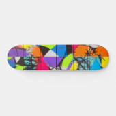 Graffiti Spray-Painted Shapes Skateboard (Horizontal)