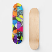 Graffiti Spray-Painted Shapes Skateboard (Vorderseite)