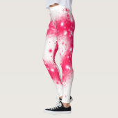 Graffiti Spray rosa funkelndes Herzdesign Leggings (Links)