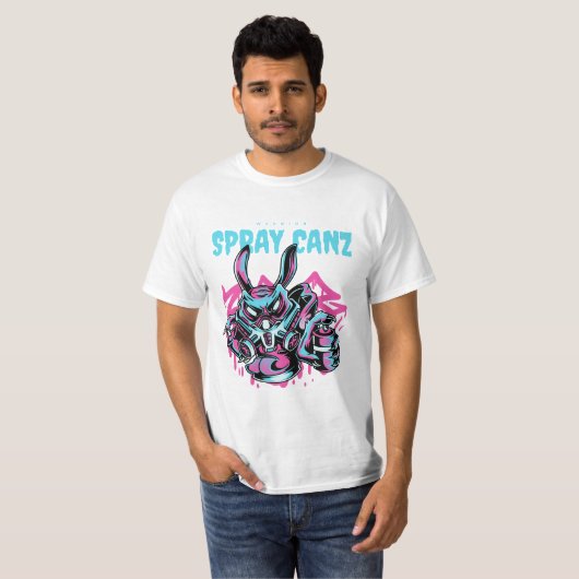 Graffiti Spray T-Shirt (Vorne ganz)
