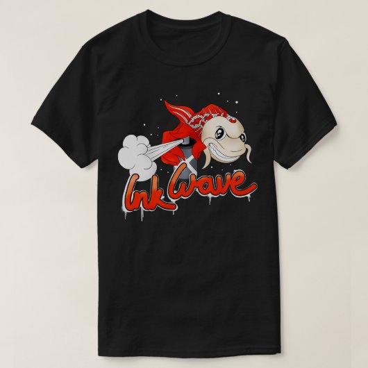 Graffiti Sprayer Koi Fish Street Style T-Shirt (Design vorne)