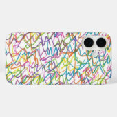 Graffiti Spritzer Abstraktes Muster Case-Mate iPhone Hülle (Rückseite (Horizontal))