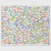 Graffiti Spritzer Abstraktes Muster Geschenkpapier (Flach)