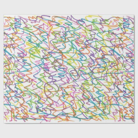 Graffiti Spritzer Abstraktes Muster Geschenkpapier (Flach)