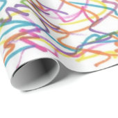 Graffiti Spritzer Abstraktes Muster Geschenkpapier (Rolleneckpunkt)