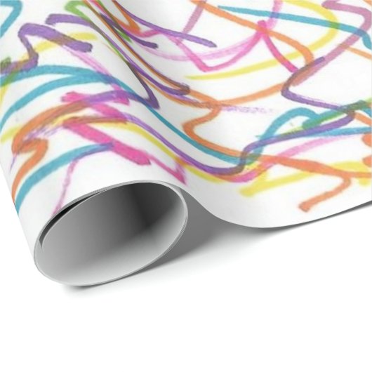 Graffiti Spritzer Abstraktes Muster Geschenkpapier (Rolleneckpunkt)