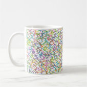 Graffiti Spritzer Abstraktes Muster Kaffeetasse (Links)