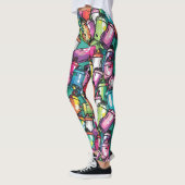 Graffiti Sprühdosen Leggings (Links)