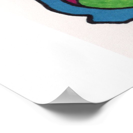 Graffiti-Statue Poster (Ecke)