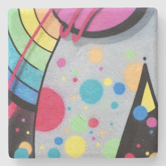 Graffiti Steinuntersetzer (Vorderseite)