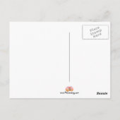 Graffiti stencil art "make tea" Slogan Postkarte (Rückseite)