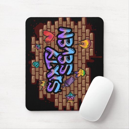 Graffiti-Stil 67 Mousepad (Mit Mouse)