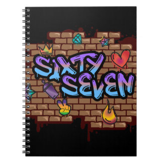 Graffiti-Stil 67 Notizblock