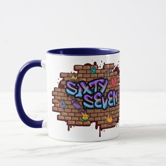 Graffiti-Stil 67 Tasse (Links)