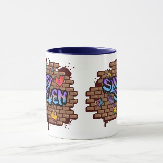 Graffiti-Stil 67 Tasse (Zentrum)