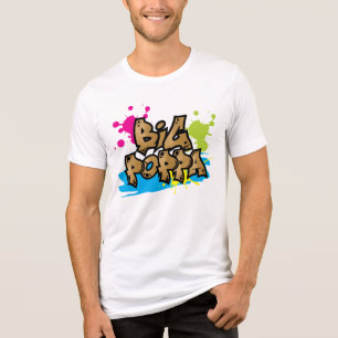 Graffiti-Stil Big Poppa Family Geburtstag Tri-Blend Shirt