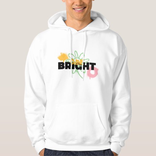 Graffiti-Stil BRIGHT Hoodie (Vorderseite)