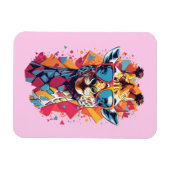 Graffiti-Stil-Giraffenporträt-58567 Magnet (Horizontal)