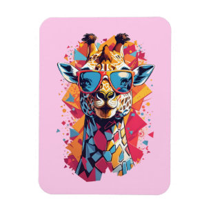 Graffiti-Stil-Giraffenporträt-58567 Magnet