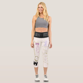 Graffiti-Stil personalisiert Name 5 Buchstaben CL Capri Leggings