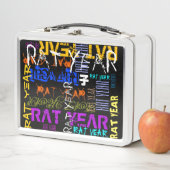 Graffiti Stil Rat Chinese Year Zodiac Lunch Box (Beispiel)