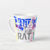 Graffiti-Stil Rat Chinesisch Jahr Zodiac S Latte T Milchtasse (Linke Ecke)