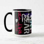 Graffiti-Stil Rat Chinesisch Jahr Zodiac TT Tasse (Links)