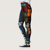 Graffiti-Stil Repeating Rabbit Year 2023 L Leggings (Links)