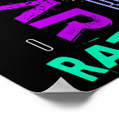 Graffiti-Stil Repeating Rat Metal Year 2020 P Poster (Ecke)