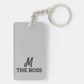 Graffiti-Stil Wiederholung Katze Jahr 2023 Monogra Schlüsselanhänger (Rückseite)