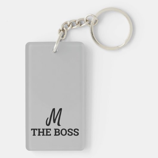 Graffiti-Stil Wiederholung Katze Jahr 2023 Monogra Schlüsselanhänger (Rückseite)