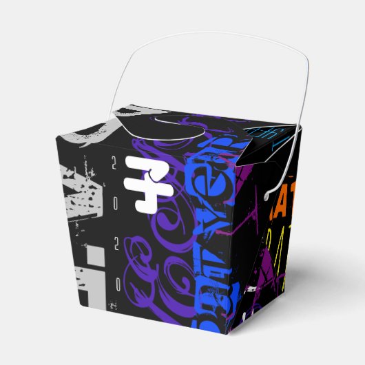 Graffiti-Stil Wiederholung Rat Jahr 2020 Ausstieg Geschenkschachtel (Vorderseite)