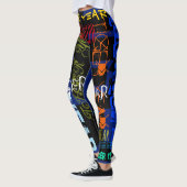Graffiti-Stil Wiederholung Tiger Jahr 2022 WL Leggings (Links)