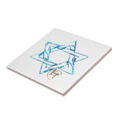 Graffiti Stitched Jewish Star Art Fliese (Seite)