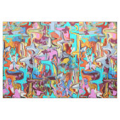Graffiti Stoff (Fat Quarter (45,7 x 55,9 cm))
