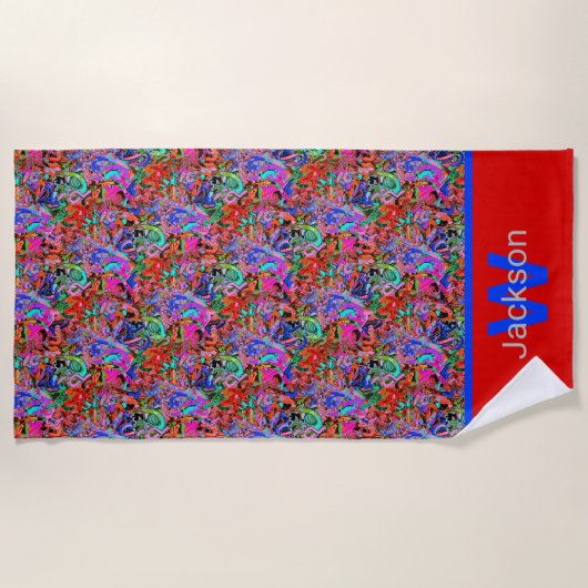 Graffiti Strandtuch (Vorderseite)