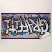Graffiti Strandtuch (Vorderseite)