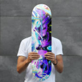 Graffiti-Straße mit Namen Skateboard