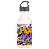 Graffiti-Straßen-Kunst Edelstahlflasche (Vorderseite)
