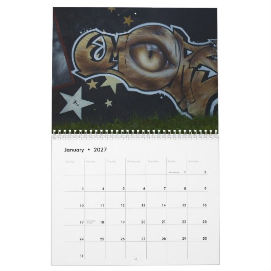 Graffiti-Straßen-Kunst-Kalender 2010 Kalender (Jan 2027)