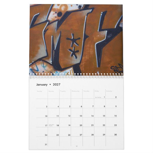 Graffiti-Straßen-Kunst-Kalender 2010 Kalender (Jan 2027)