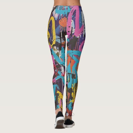 Graffiti-Straßenkleidung Leggings (Rückseite)