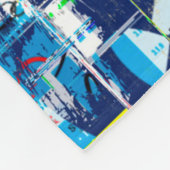 Graffiti Straßenmauer. Grunge Wallart, Straße, Bac Fleecedecke (Ecke)