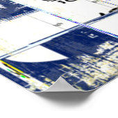 Graffiti Straßenmauer. Grunge Wallart, Straße, Bac Poster (Ecke)